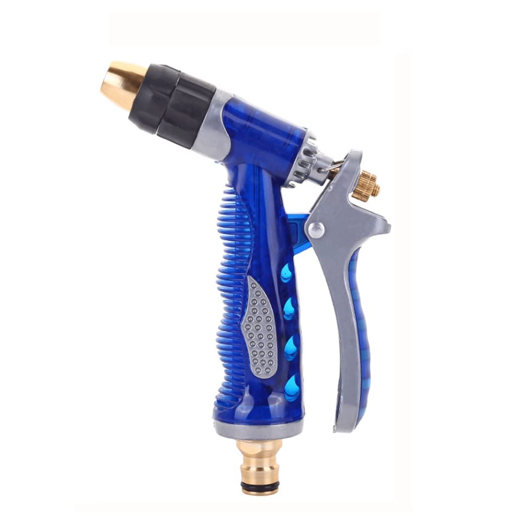 **Brass Water Gun with Adjustable Nozzle - Heavy Duty Car Wash Sprayer, Automatic Garden Sprinkler for Plants & Lawn Watering (Gold) - Perfect for Car Cleaning, Gardening & Outdoor Use**