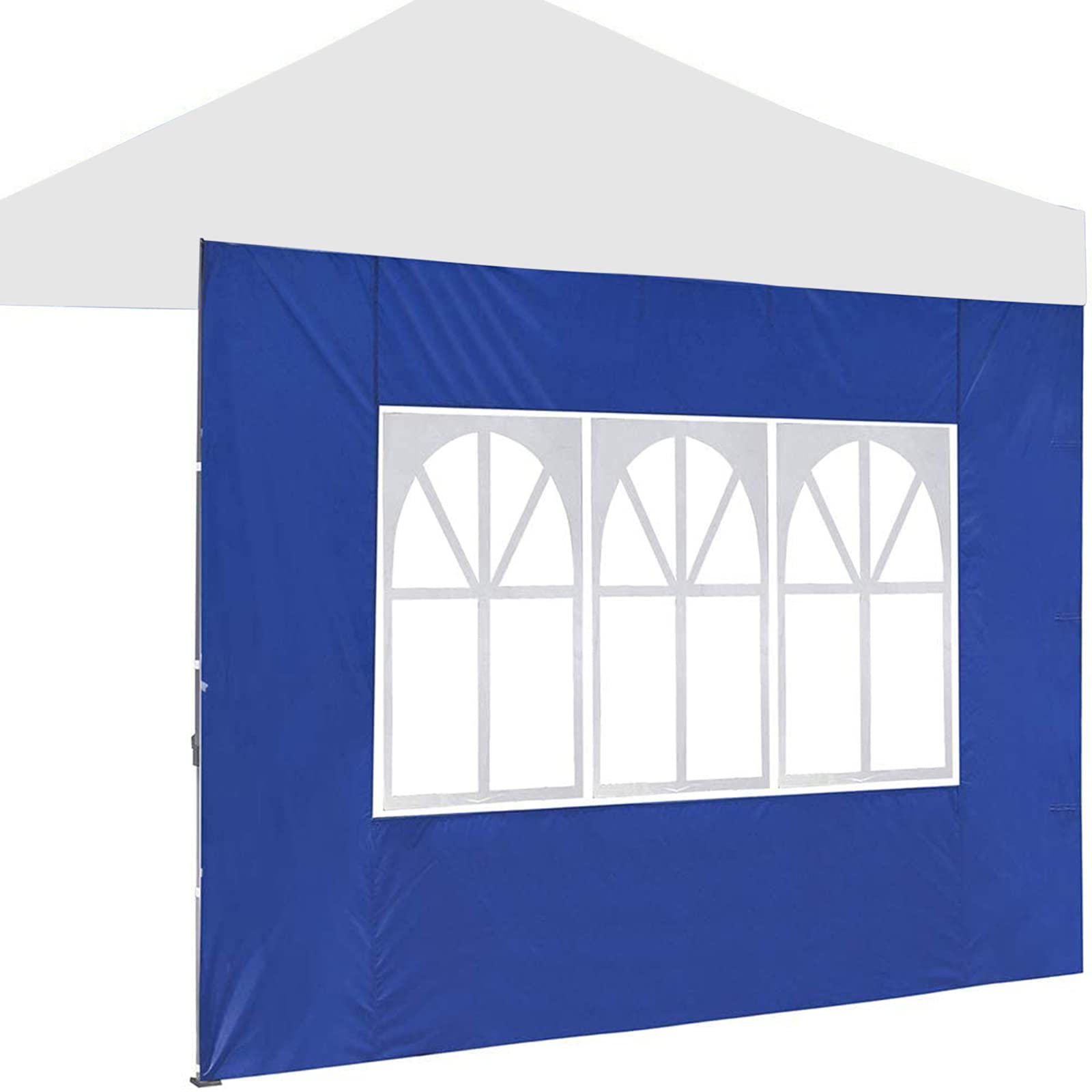 ZCFGUOI 9.8x6.6ft Sunshade Sidewall for Canopy Tent - Commercial Instant Shelter with UV Protection - Perfect for Outdoor Sports Events, Camping, Parties & Beach (Blue, 1 Pack Sidewall Only) - Model 210502Y