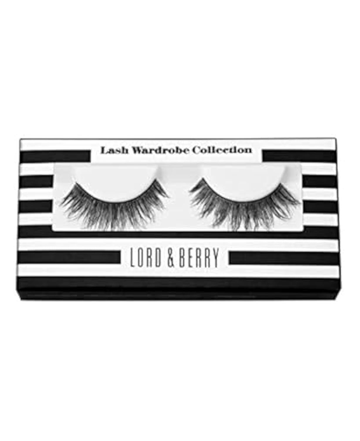 Lord & Berry Lash Wardrobe Collection - Double Layered False Eyelashes with Silk Fibers & Cross Hair Design for Natural Look | Perfect for Parties, Weddings & Daily Wear