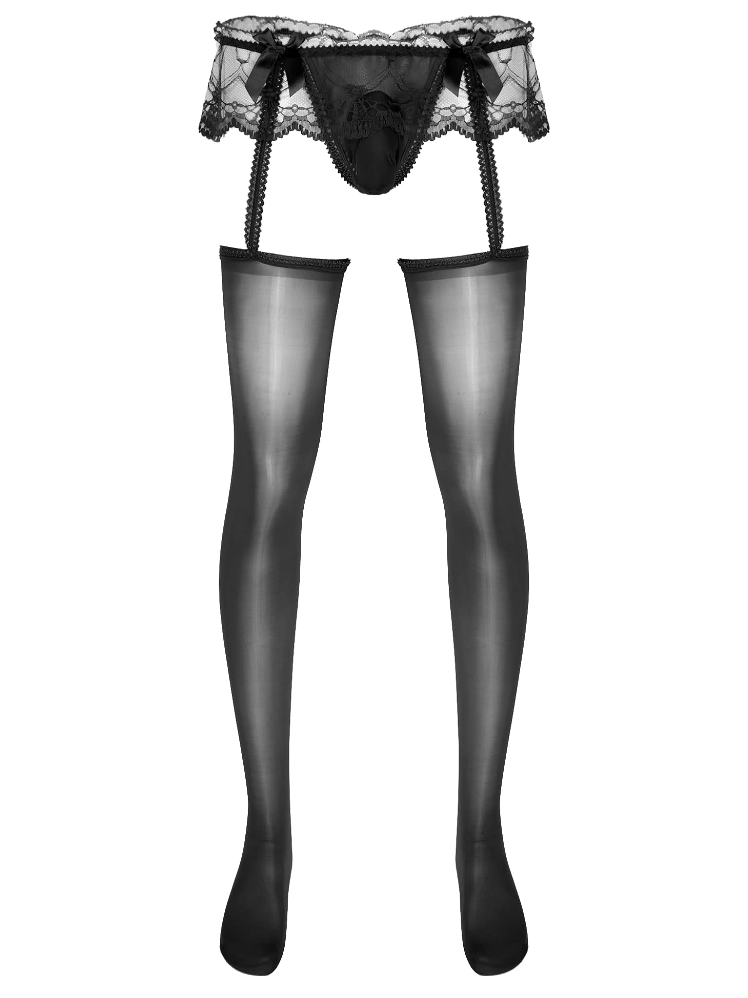 Sexy Fishnet Elastic High Waist Stockings for Women - Sheer Lingerie Garter Belt Suspender Pantyhose - Perfect for Boudoir, Cosplay & Valentine's Day Outfits