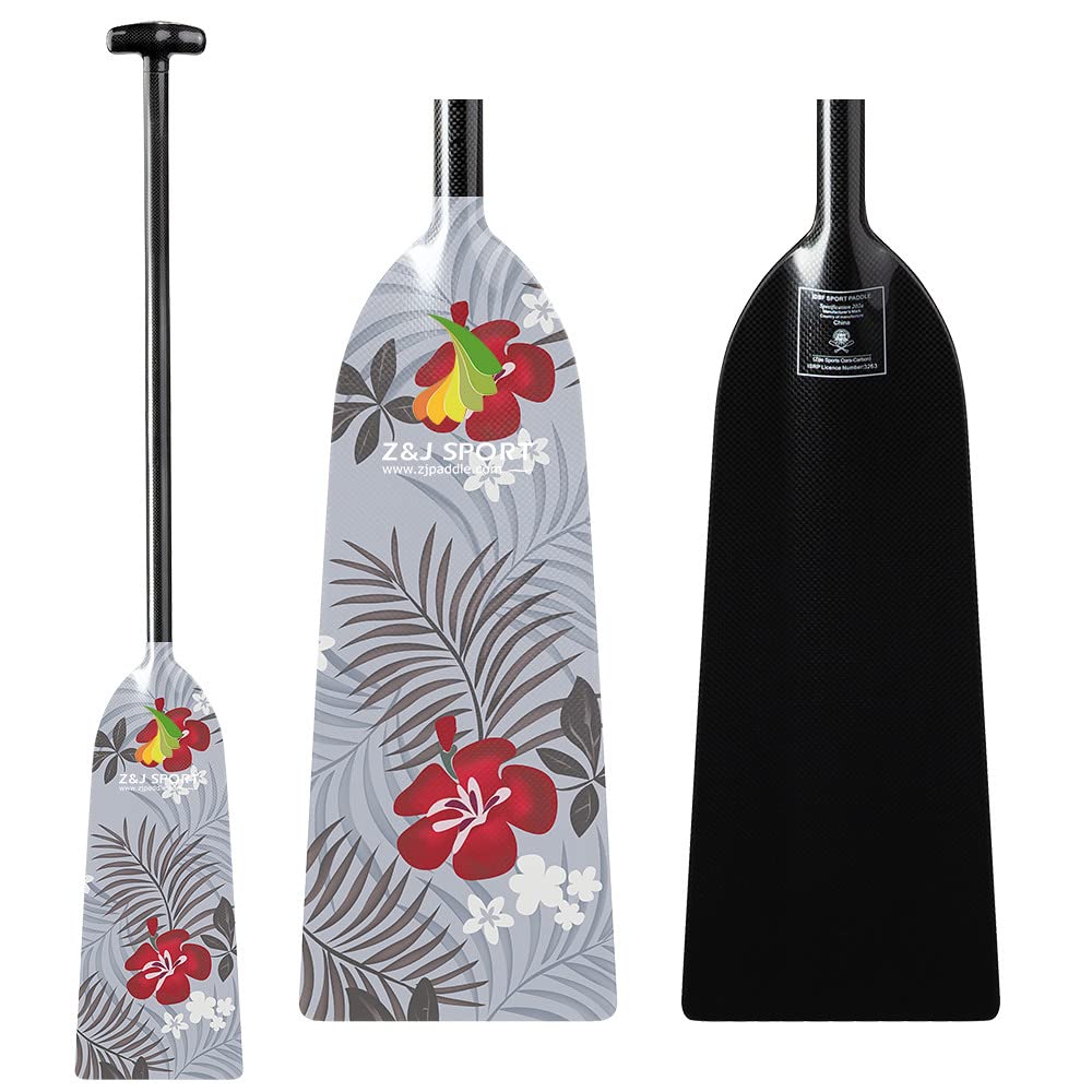 Premium Full Carbon Fiber Dragon Boat Paddle with T Handle - IDBF Approved Competition Paddle with Custom Graphics - Perfect for Racing, Training & Team Events