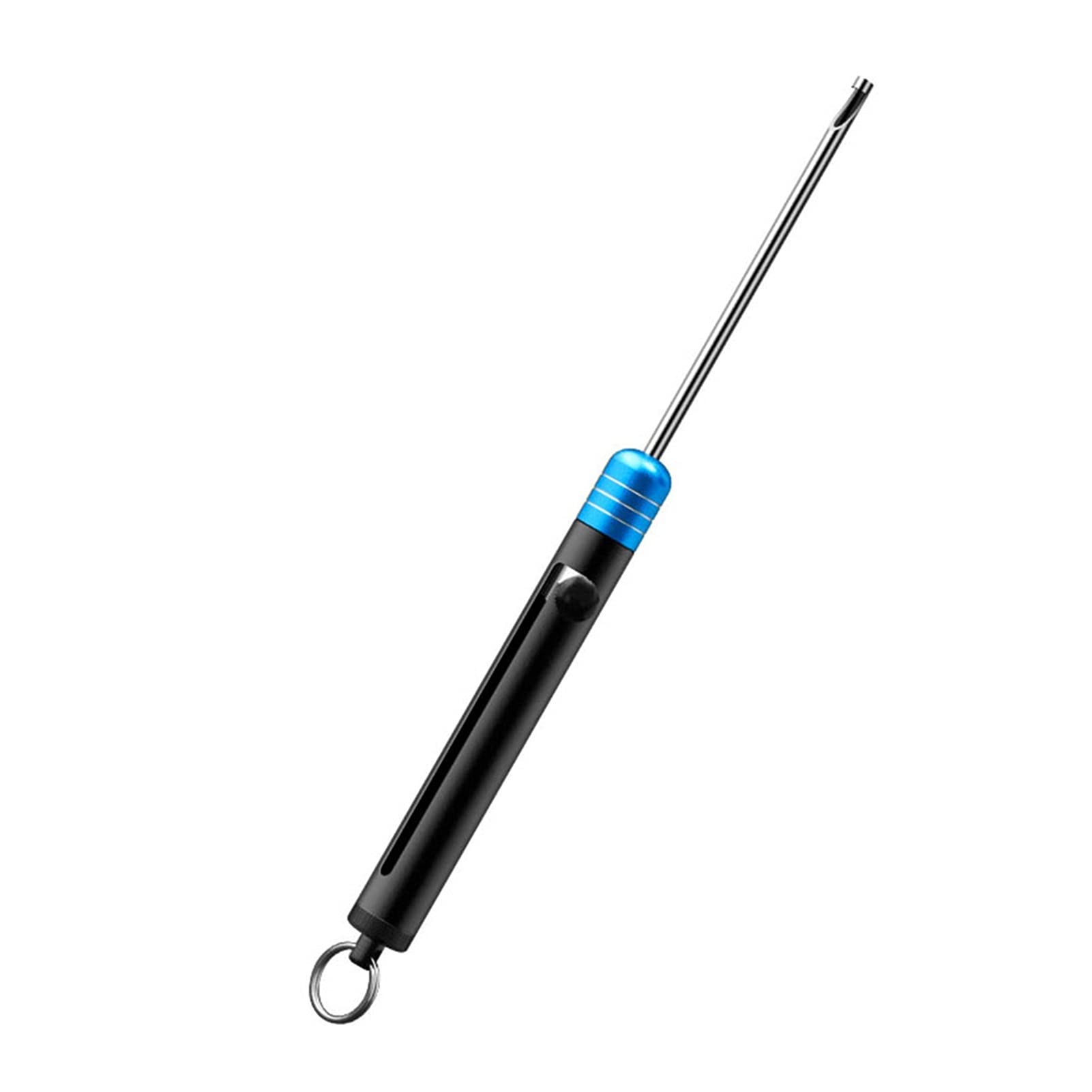 YXXJJ Stainless Steel Fishing Hook Remover with Aluminum Handle - Strong & Durable Dehooker Tool for Catch and Release - Portable Fishhook Disgorger Accessory (Blue) - Perfect for Bass, Trout, and Saltwater Fishing