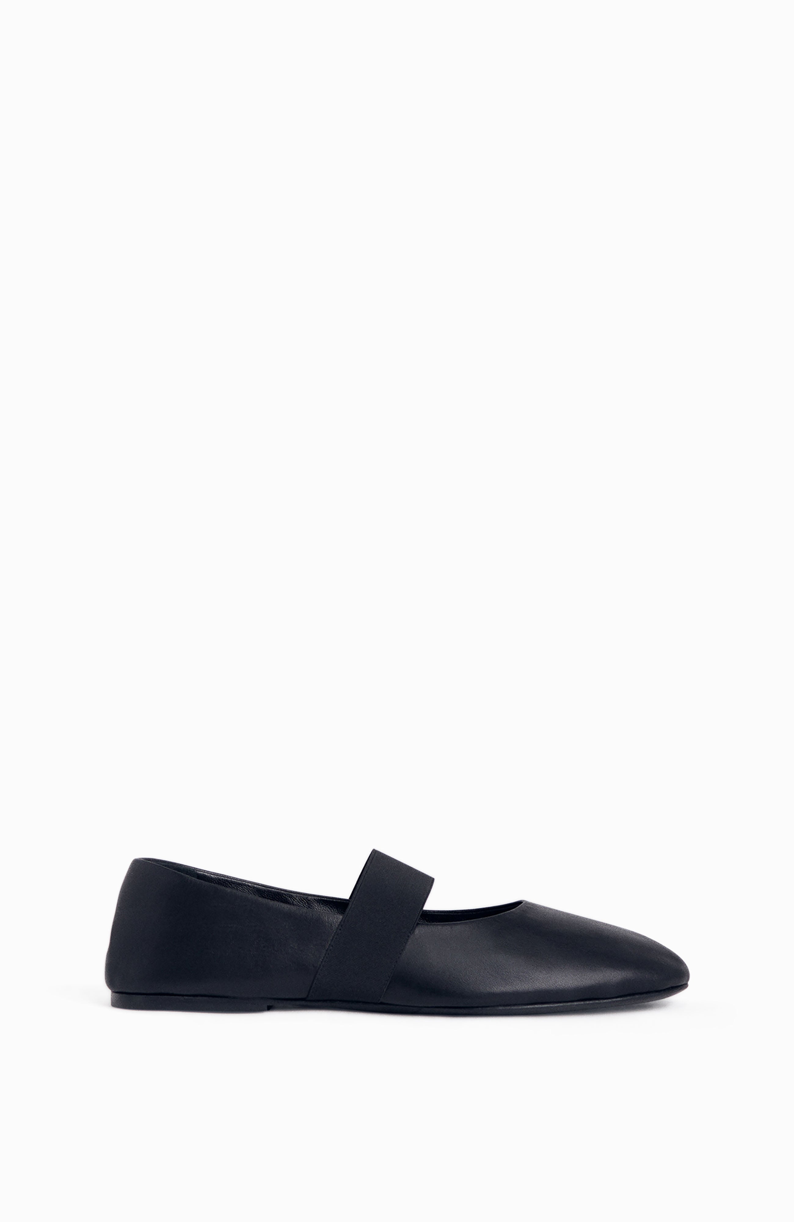 Black Elastic Ballerina Flats for Women - Comfortable Stretchable Ballet Shoes for Dance, Work & Casual Wear