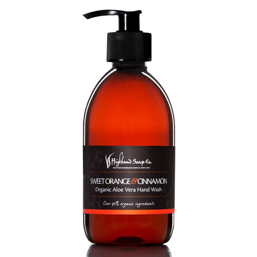 Refreshing Sweet Orange & Cinnamon Scented Hand Wash - 300ml | Natural Antibacterial Foaming Soap for Kitchen, Bathroom & Office | Moisturizing & Gentle on Skin