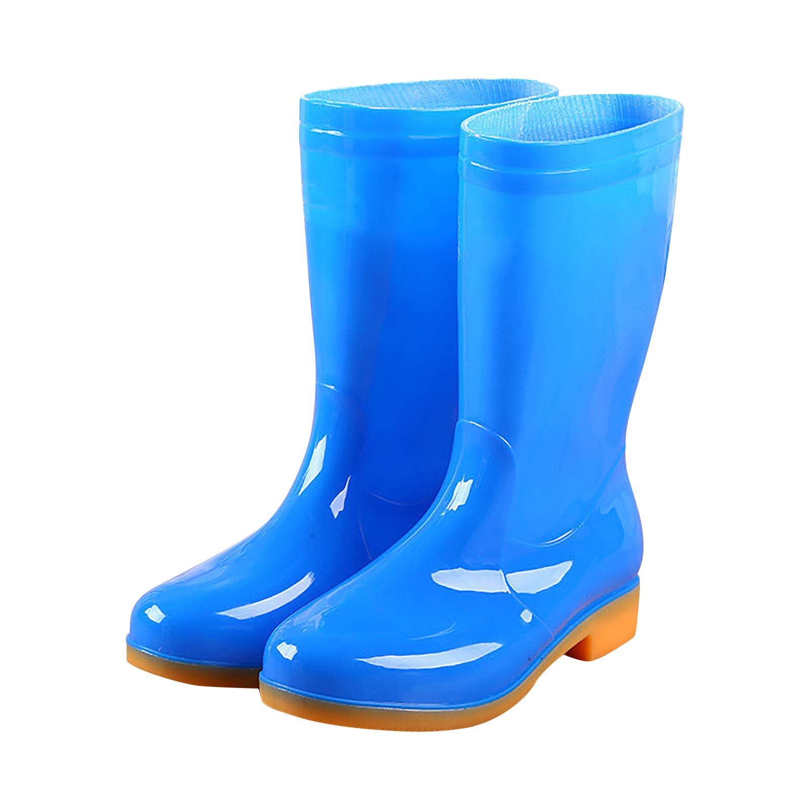 ZYAPCNGN Women's Waterproof Knee High Rain Boots for Wedding, Teen Girls - Slim Fit Comfortable Rainy Weather Boots for Outdoor, Garden, and Festivals