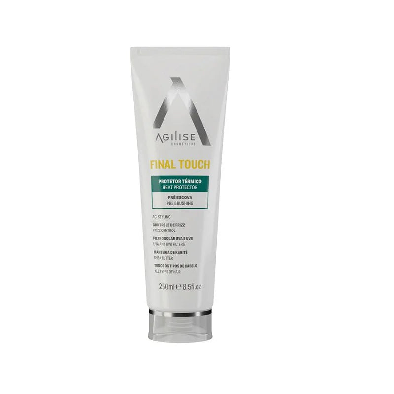 Agilise Professional Final Touch Thermal Protector 250ml / 8.45 Oz - Heat Protectant Spray for Hair Styling, Blow Drying & Flat Ironing - Prevents Damage & Frizz