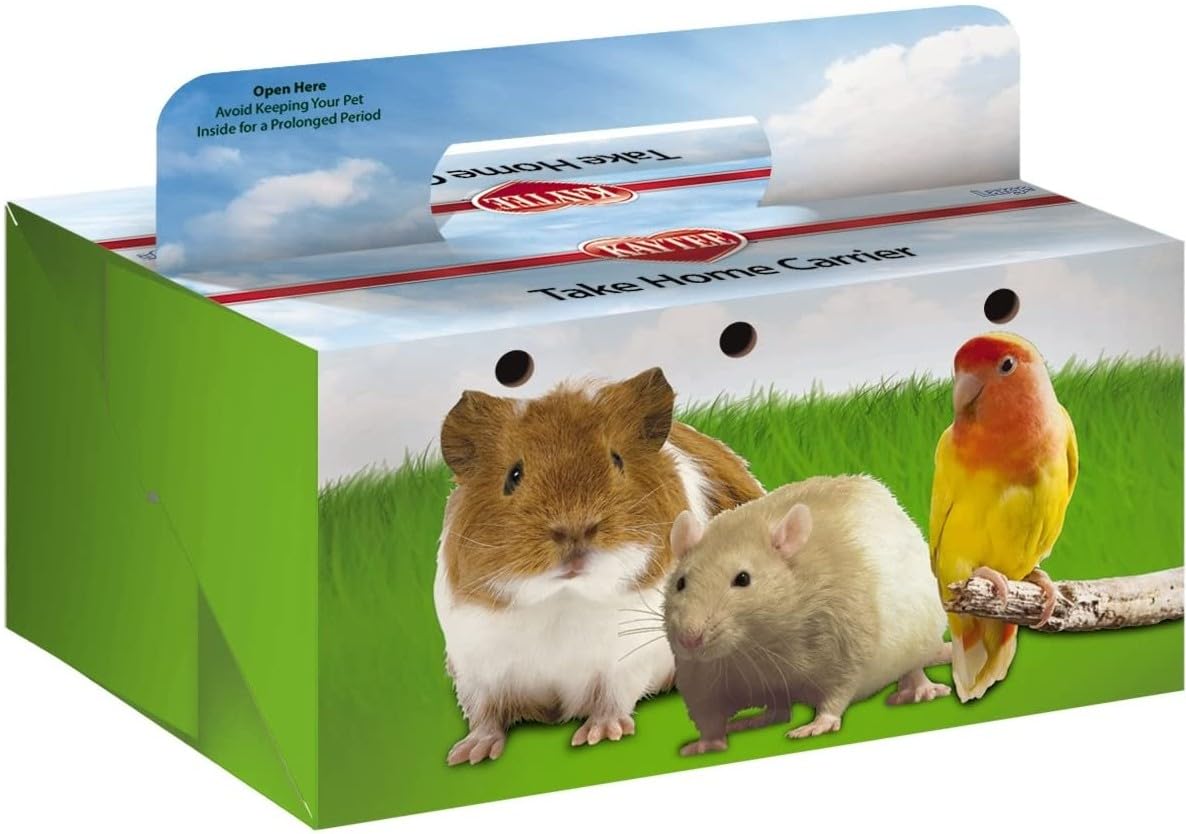 Kaytee Large Take-Home Box - Durable Pet Carrier for Small Animals, Travel & Vet Visits - Perfect for Hamsters, Guinea Pigs & Rabbits