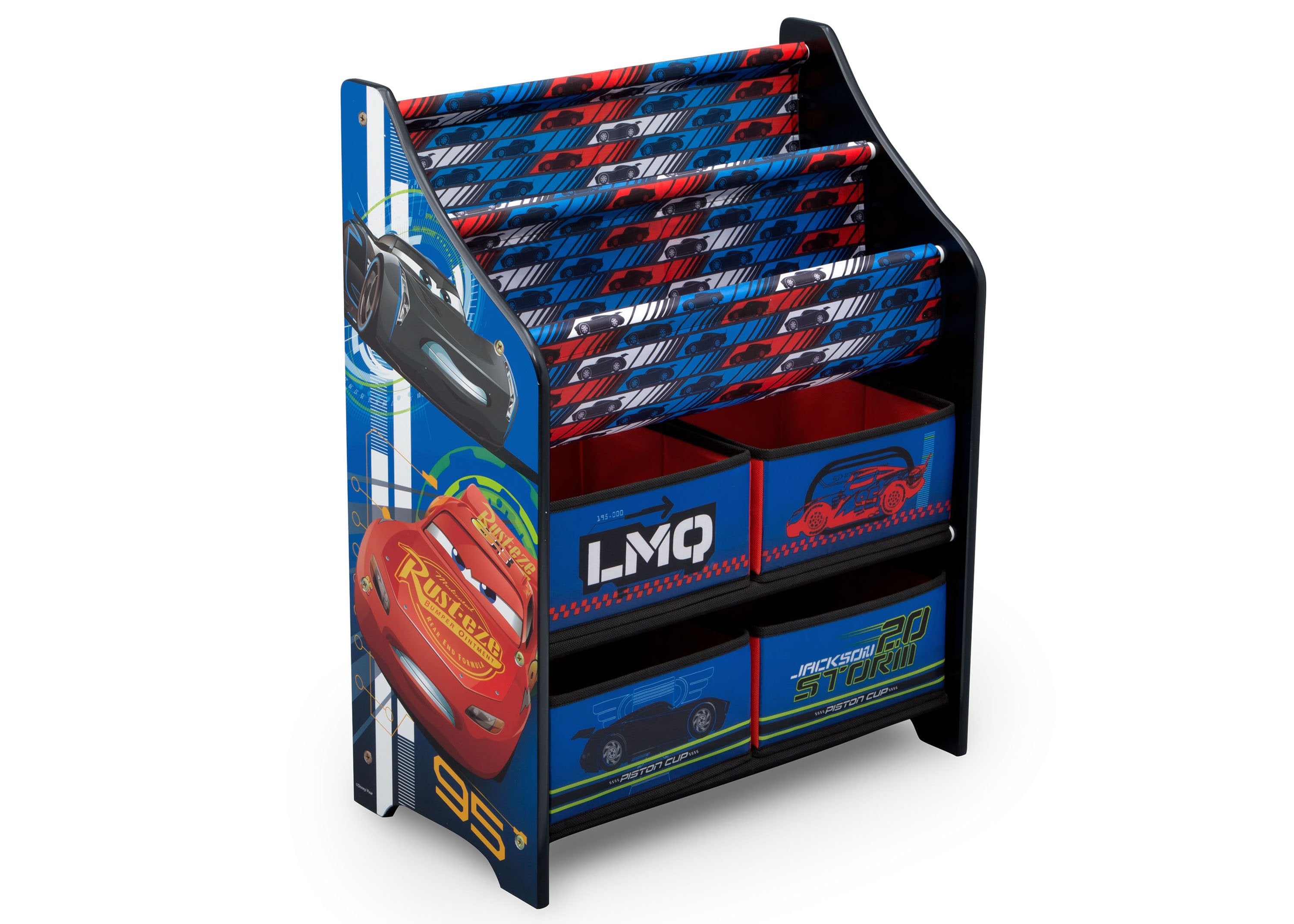 Car Book and Toy Organizer for Kids - Storage Bin with 12 Pockets for Books, Toys, and School Supplies - Perfect for Nursery, Playroom, and Classroom Organization