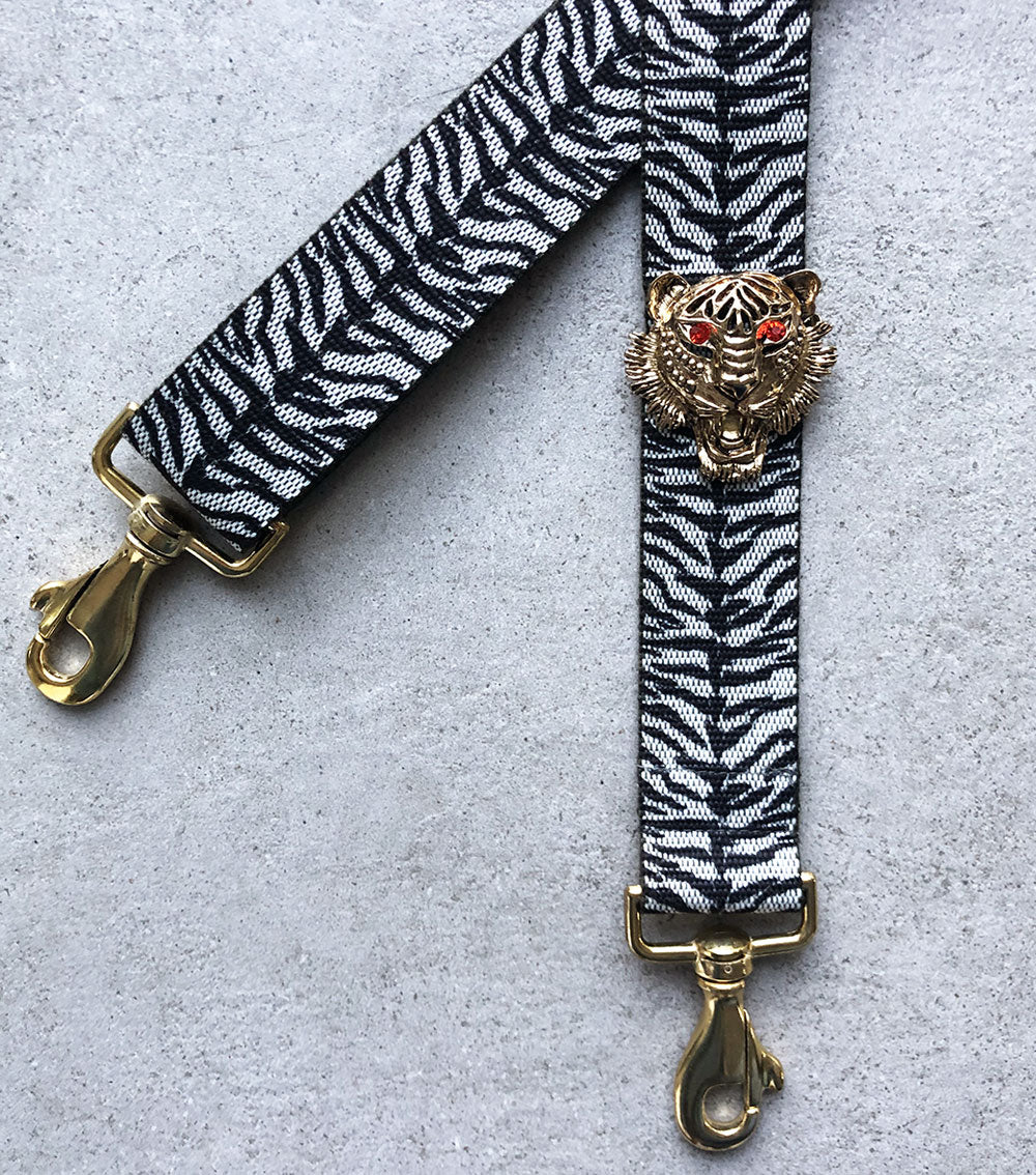40mm Strap Tiger Gold/Orange Zebra Pattern Watch Band - Perfect for Casual, Sports & Outdoor Activities
