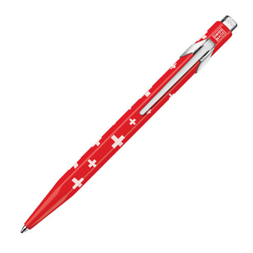 Caran d'Ache 849 Ballpoint Pen - Premium Swiss Made Writing Instrument with Swiss Flag Design | Perfect for Office, Gift & Luxury Pen Collection