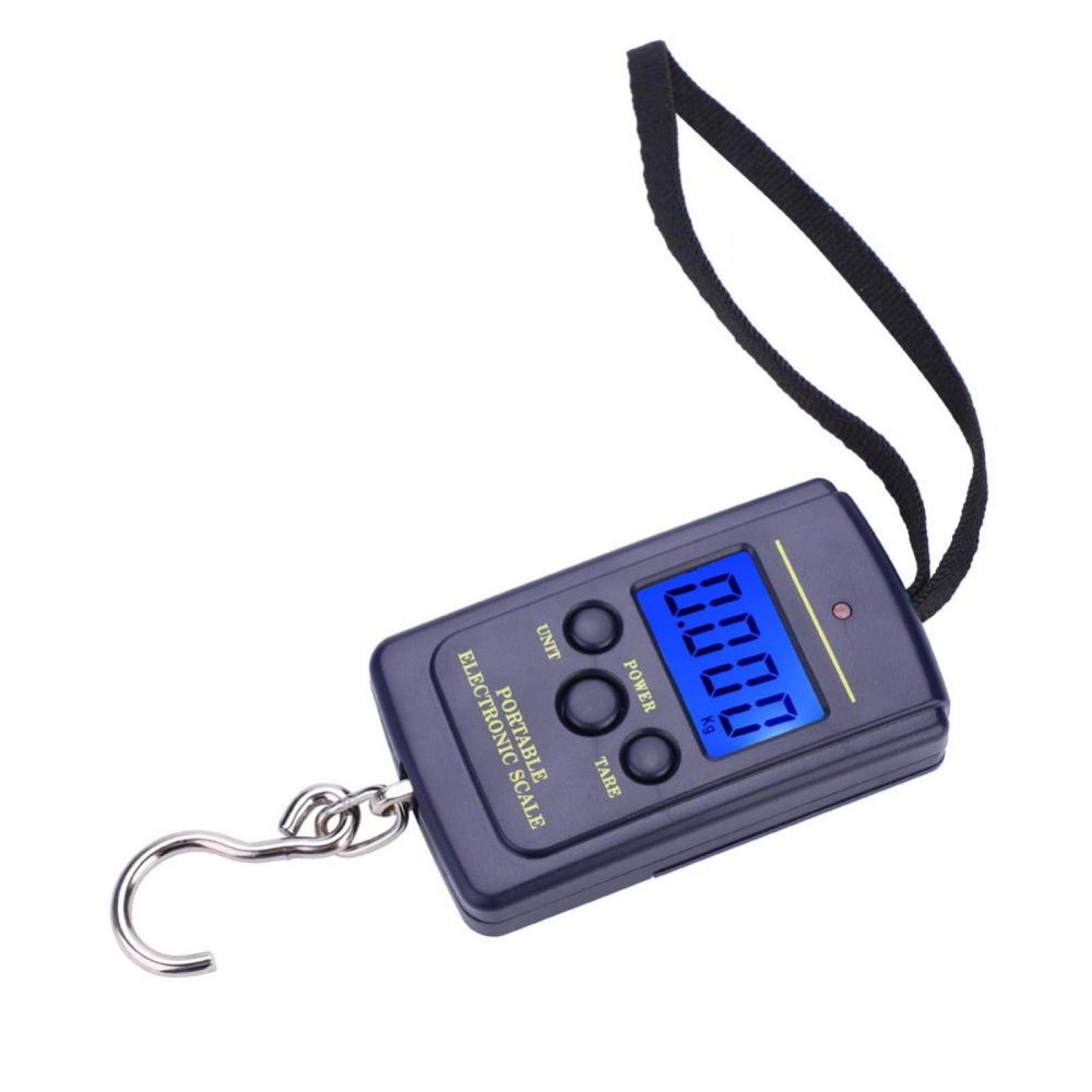 VGEBY Digital Fishing Scale 40kg/88lb Portable Hanging Scale with Hook - Accurate Electronic Weighing Tool for Fishing, Luggage, Hunting, and Outdoor Activities (Battery Not Included)