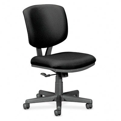 HON Volt Low-Back Ergonomic Office Chair - Adjustable Swivel Task Chair with Upholstered Seat for Home & Office Workspace, Blue - Perfect for Long Hours of Computer Work, Gaming, and Study Sessions