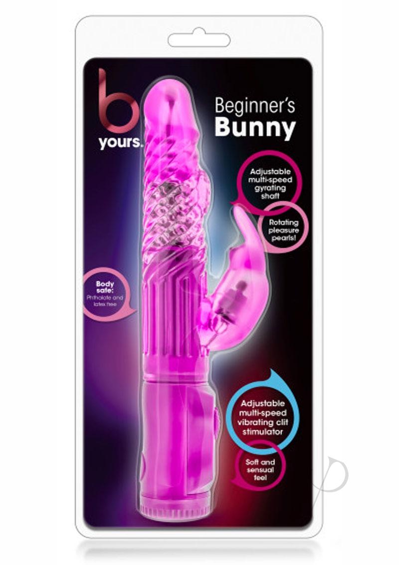 B Yours Beginner's Bunny Rabbit Vibrator - Pink | Rechargeable Silicone Clitoral Stimulator for Women | Perfect for Solo Play & Couples Use