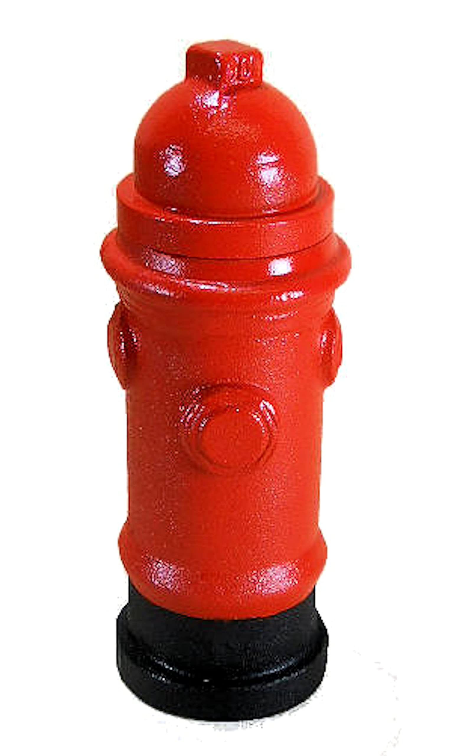 Carver’s Olde Iron 7 Inch Red Fire Hydrant Cast Iron Standing Outdoor Ashtray - Perfect for Patio, Garden, and Smoking Areas