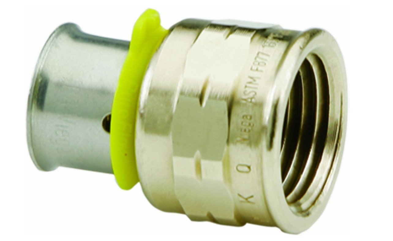Viega 81525 Pureflow Bronze PEX Press Adapter 1/2
