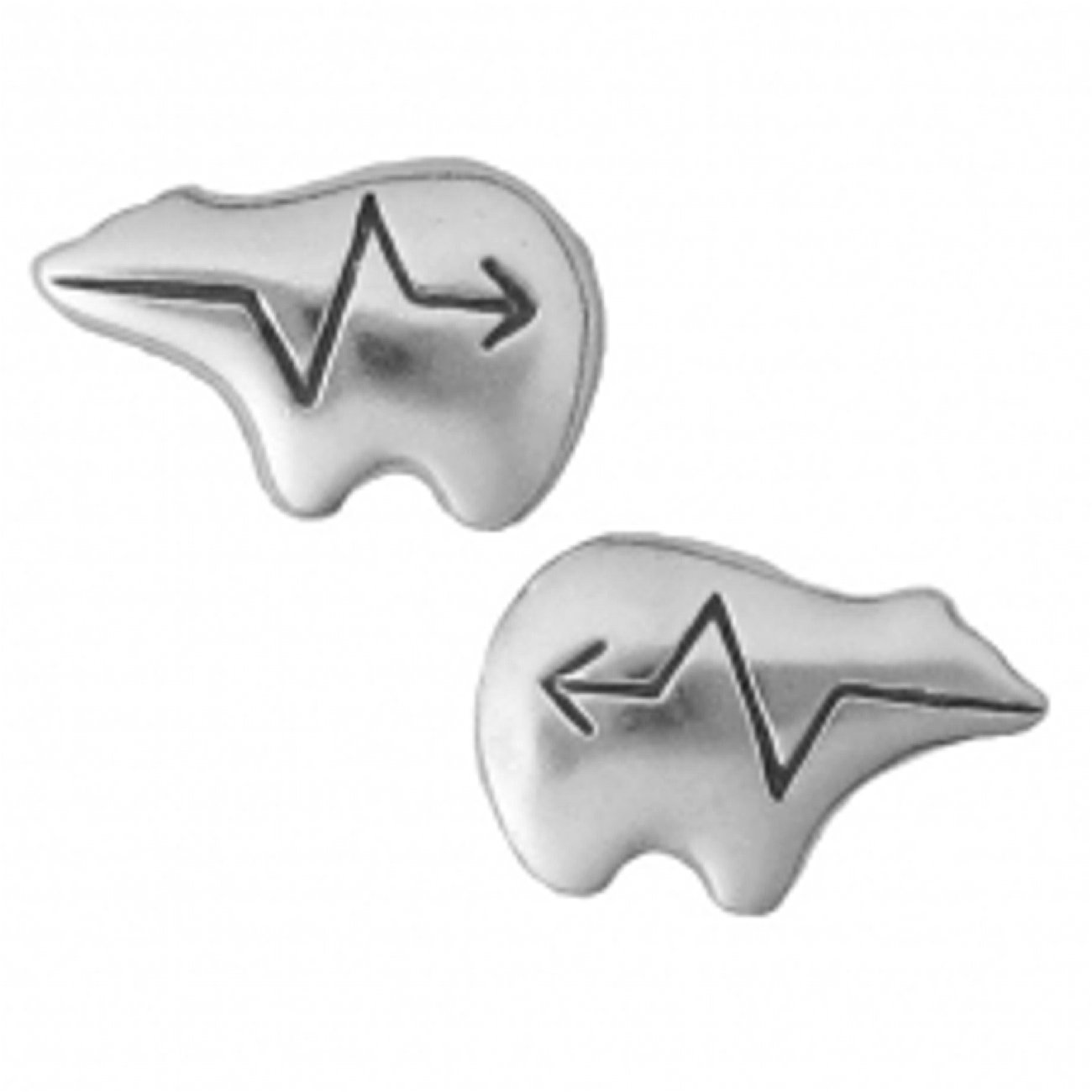 Sterling Silver Heartline Arrow Bear Stud Earrings - Dainty & Elegant Jewelry for Women, Perfect for Gifts, Daily Wear & Special Occasions