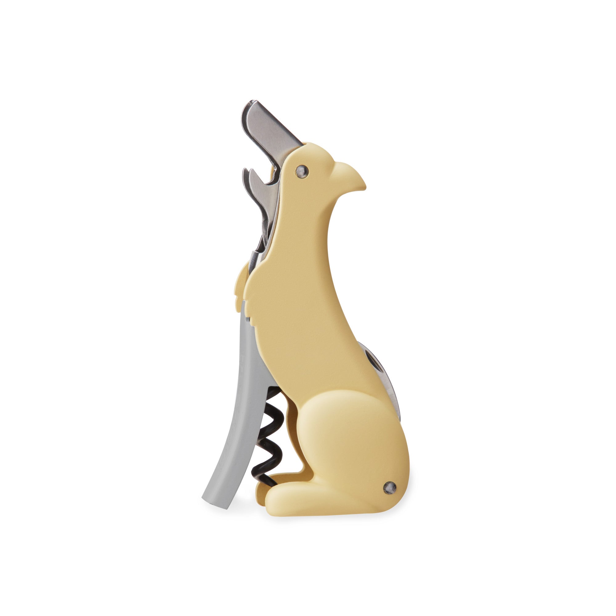 TrueZoo Buddy the Bordeaux Collie Yellow Dog Corkscrew - Unique Animal Shaped Wine Opener for Parties, Gifts & Wine Lovers
