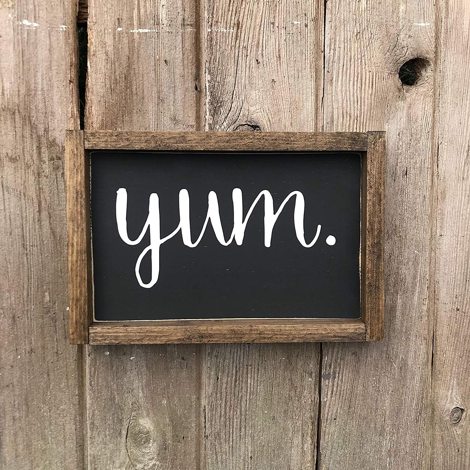 Farmhouse Kitchen Sign 20x29cm - Rustic Wooden Wall Art for Home & Gallery Decor