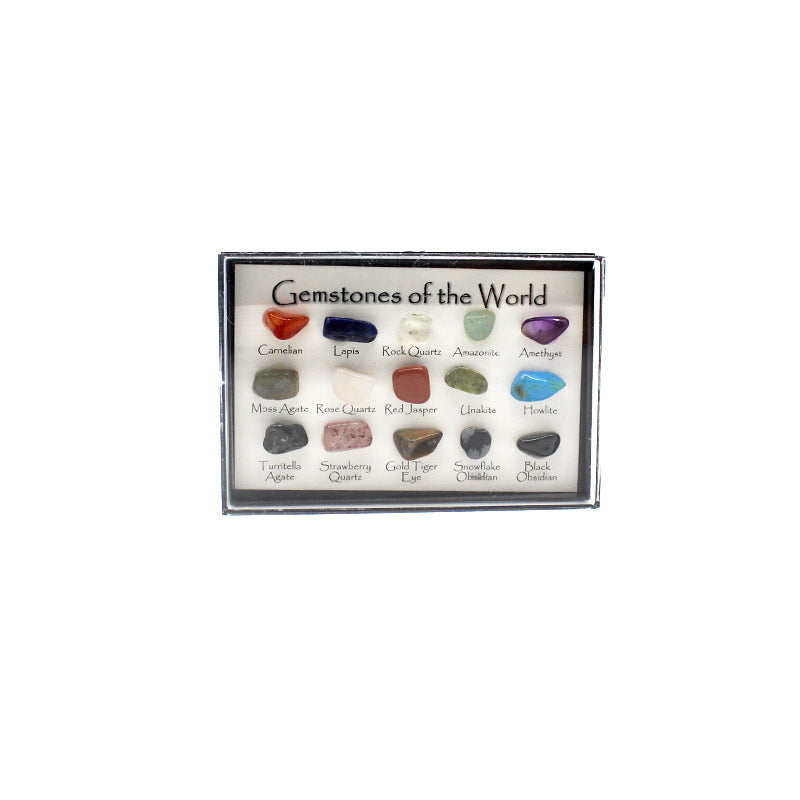 Gemstones of the World - Natural Precious & Semi-Precious Stones Collection for Jewelry Making, Healing Crystals & Decoration | Perfect for DIY Crafts, Meditation & Home Décor