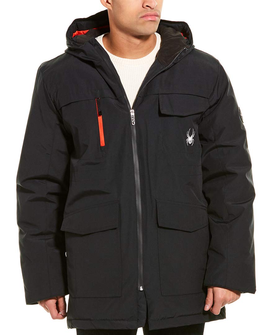 Spyder Men's Waterproof Insulated Parka Coat for Winter - Warm Windproof Ski Jacket for Outdoor Activities & Snowboarding