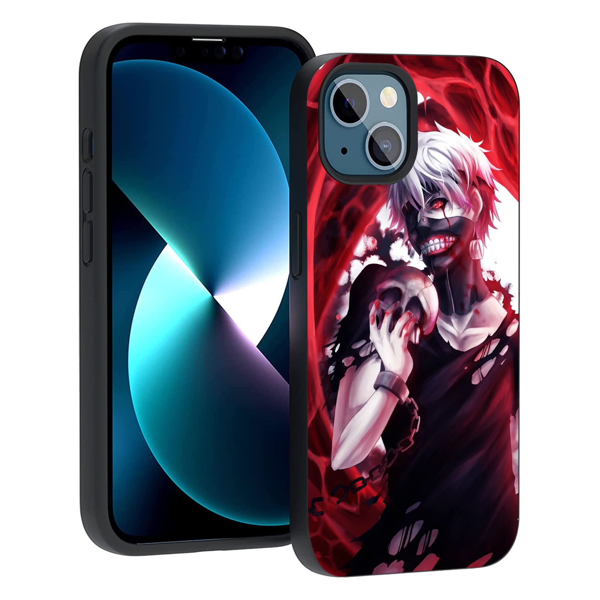 SEPEI Shockproof iPhone 13 Case & iPhone 13 Pro Case - Slim Full Body Protection Cover with Anime Tokyo Ghoul Comic Design | Perfect for Daily Use, Travel & Outdoor Activities