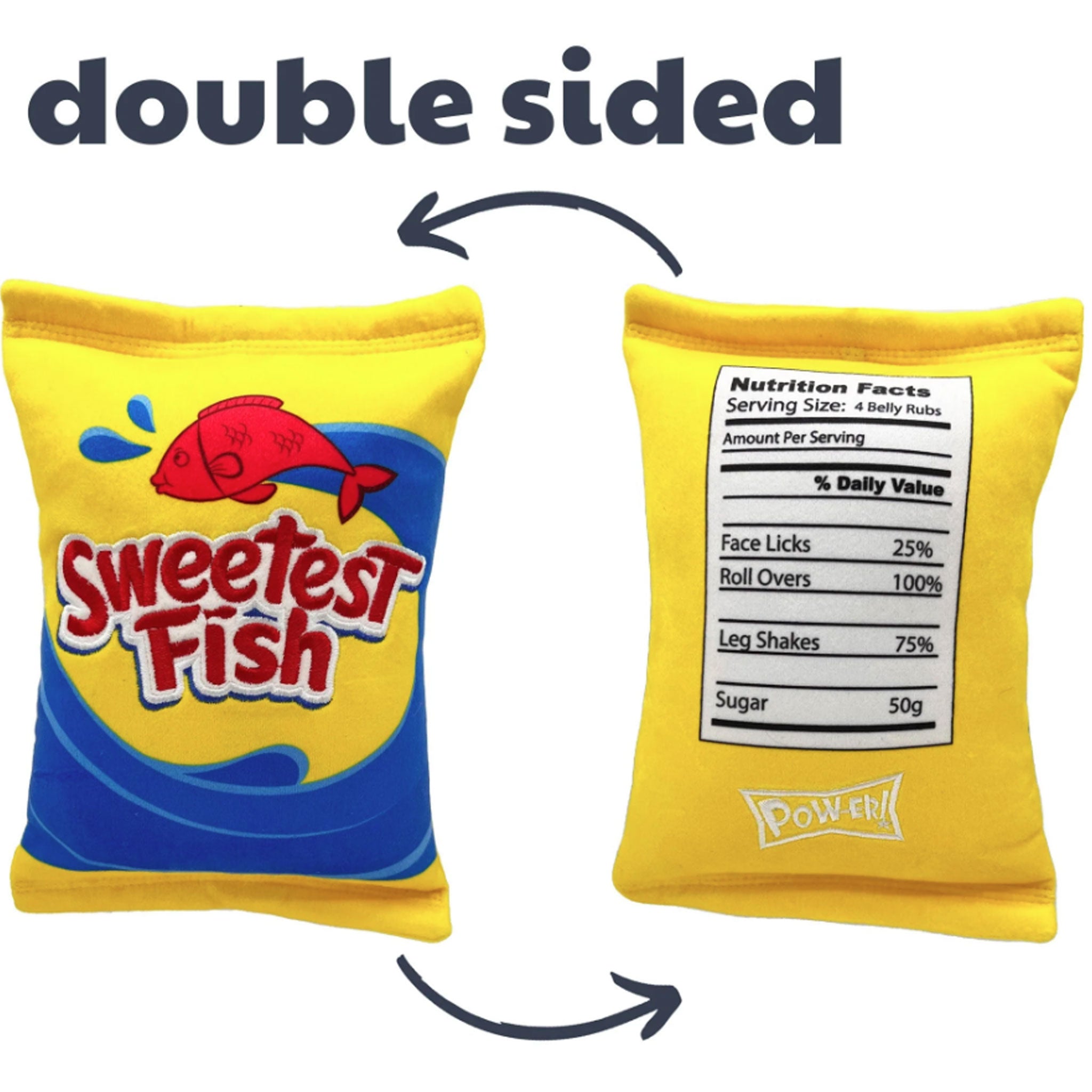 Lulubelles Sweetest Fish Dog Toy - Durable Chew Toy for Small & Medium Dogs - Perfect for Playtime & Training