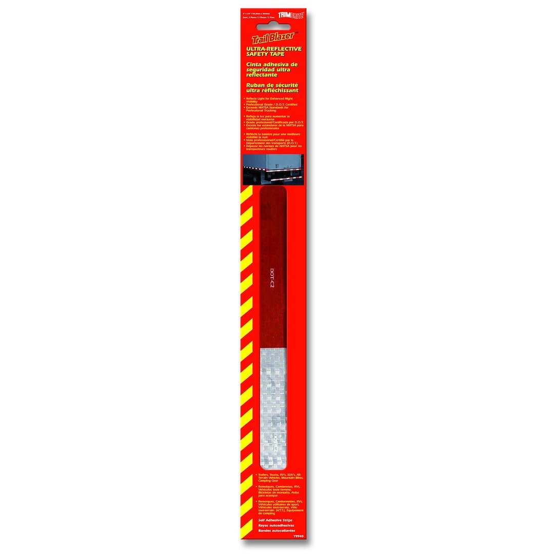 TRIMBRITE T9945 Ultra-Reflective Safety Tape - High Visibility Reflective Tape for Vehicles, Bikes, Helmets & Safety Gear | Waterproof & Durable for Outdoor Use