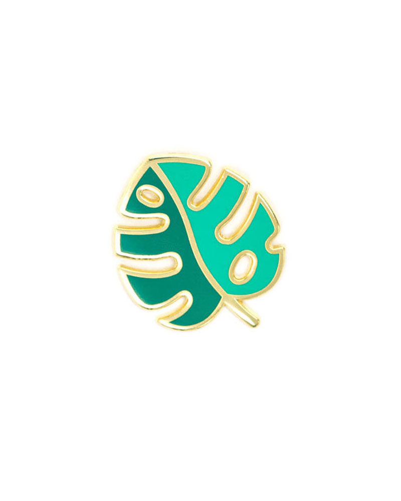 Monstera Leaf Brooch Pin - Tropical Plant Jewelry for Women, Aesthetic Leaf Accessory for Shirts, Jackets & Bags - Perfect for Boho, Nature & Plant Lover Gifts