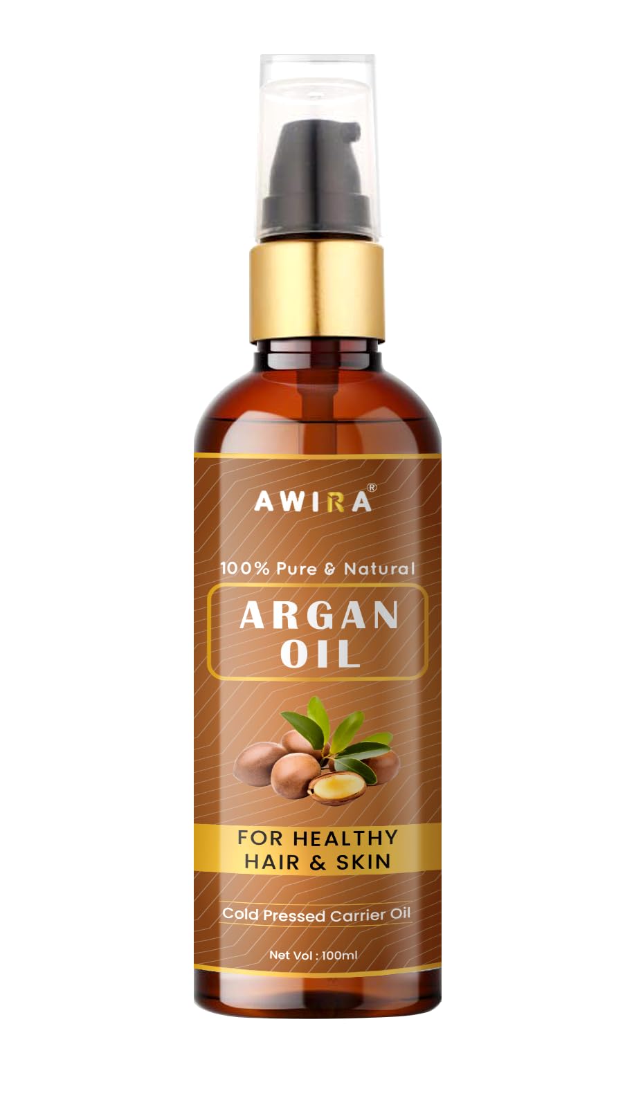 Premium Cold Pressed Argan Oil for Hair Growth, Skin & Face Care - 100% Pure Organic Moroccan Argan Oil - 100ml - Best for Dry Hair Treatment, Anti-Aging Facial Moisturizer & Relaxing Massage Oil - Perfect for Daily Beauty Routine & Spa Treatments