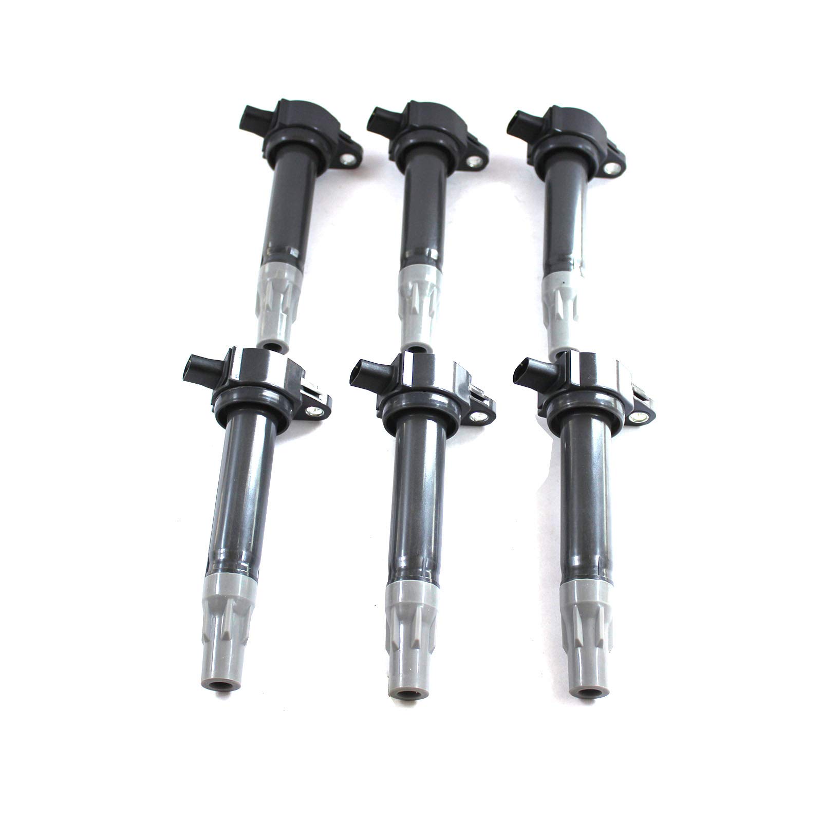 6-Pack Ignition Coil Set Compatible with 2.7L & 3.5L V6 Engines - UF502, UF-502, C1522, 5C1565, 610-00108, 4606869AB, 4606869AA, C533 - Perfect for Engine Tune-Ups & Performance Upgrades