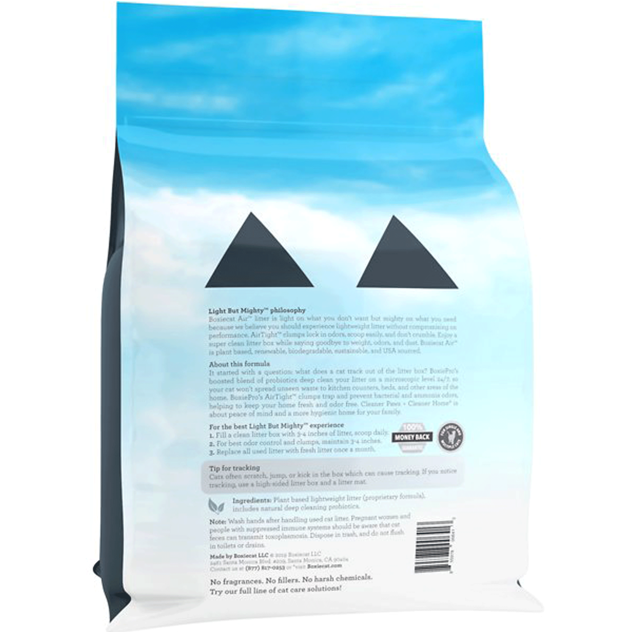Boxiecat Air Lightweight Litter PRO - Premium Clumping Clay Cat Litter for Odor Control & Deep Cleaning | Ideal for Multi-Cat Homes & Small Spaces