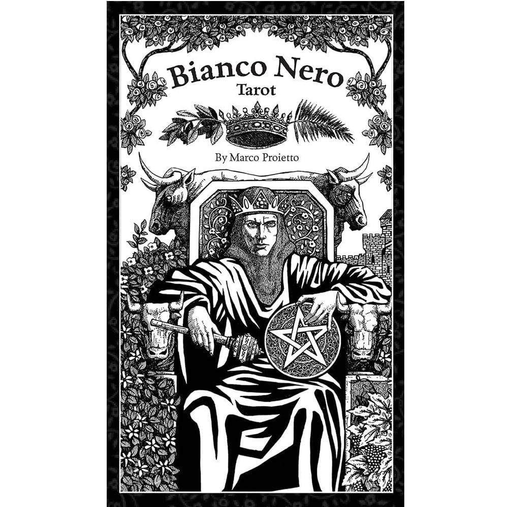 Bianco Nero Tarot Deck - Premium 78-Card Divination Set with Guidebook for Beginners & Professionals | Perfect for Psychic Readings, Meditation & Spiritual Growth
