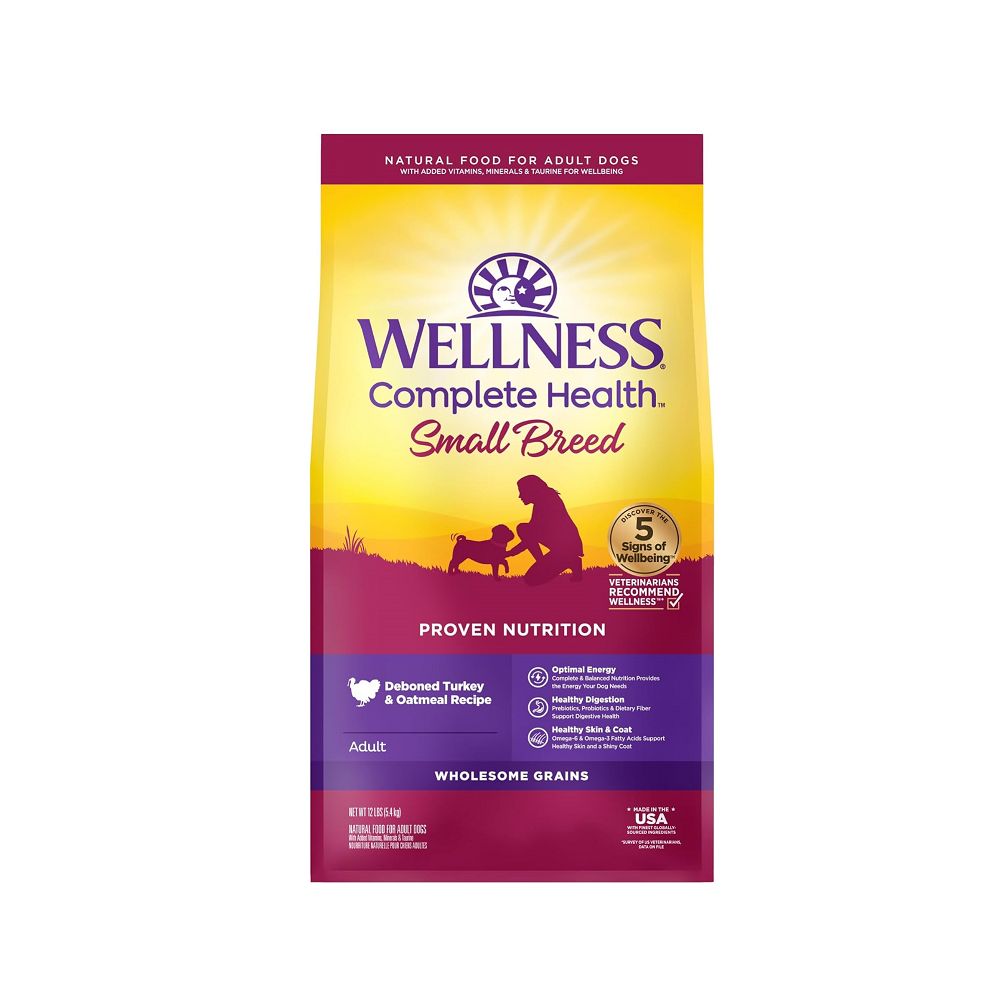 Complete Health Turkey & Oatmeal Small Breed Adult Dog Dry Food - High Protein Grain-Free Kibble for Toy & Mini Dogs - Perfect for Indoor Pets & Sensitive Stomachs