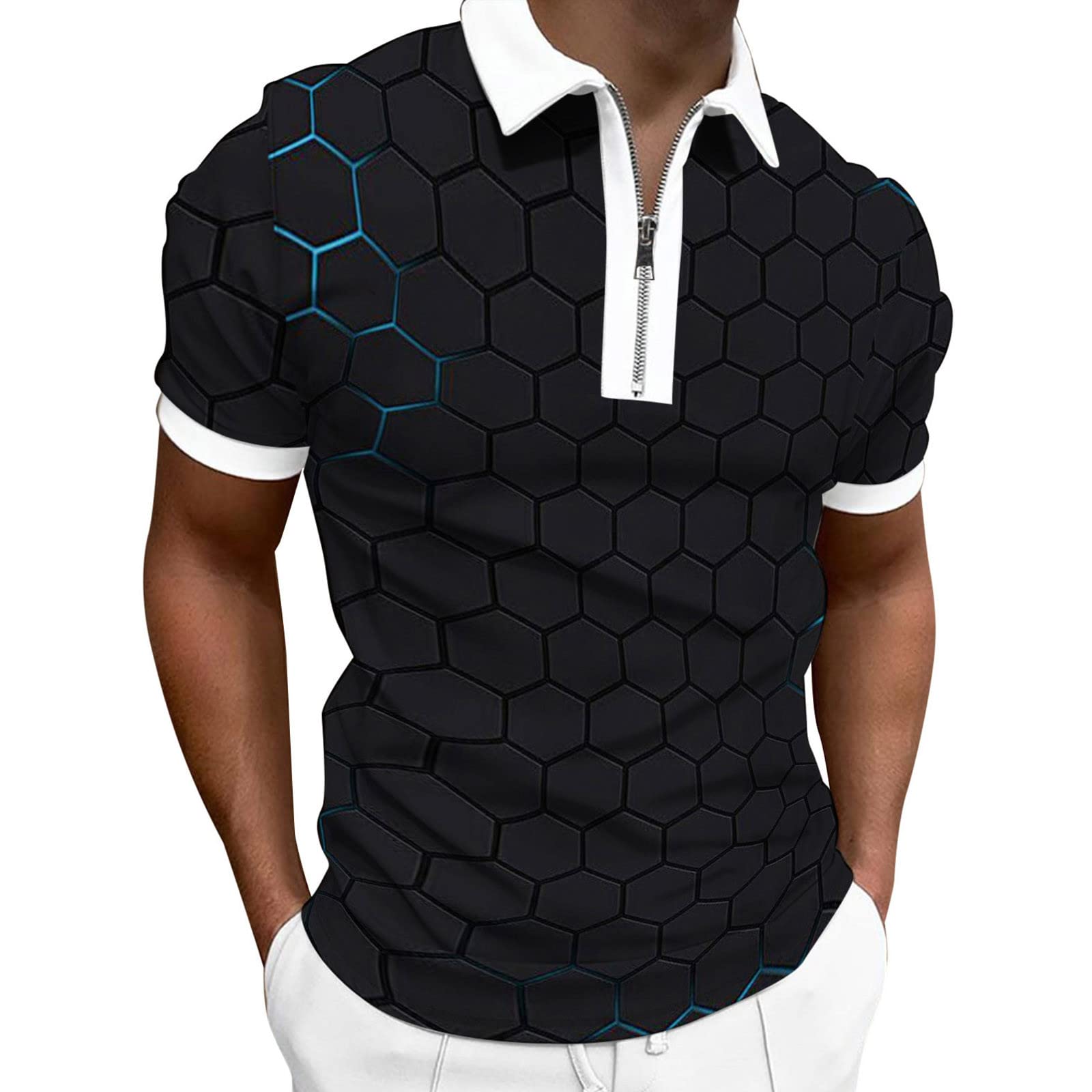 MOKINGTOP Men's Casual Short Sleeve Henley T-Shirt - Button Placket V-Neck Summer Shirt for Men | Comfortable & Stylish Tee for Everyday Wear, Outdoor Activities & Casual Outings