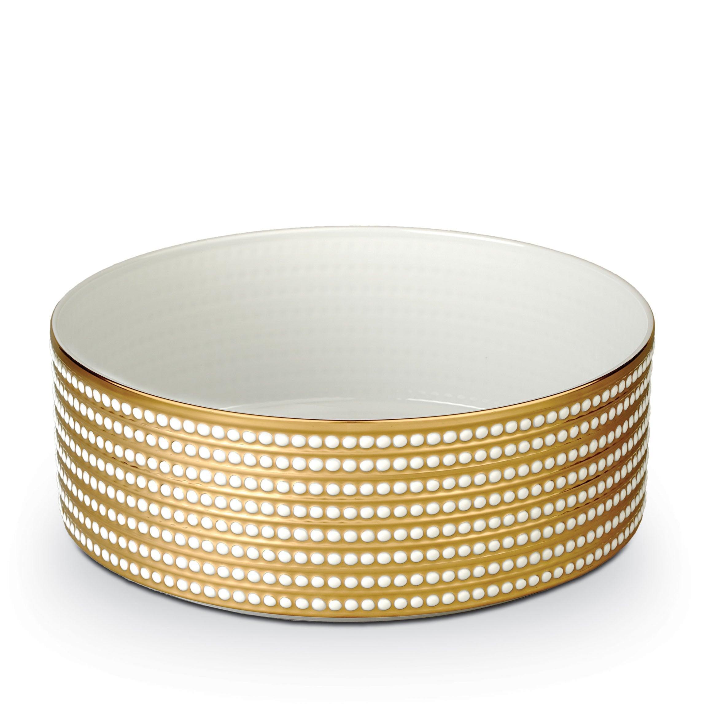 Perlée Deep Bowl - Elegant Decorative Serving Bowl for Fruits, Salads & Desserts | Perfect for Dining, Entertaining & Home Decor