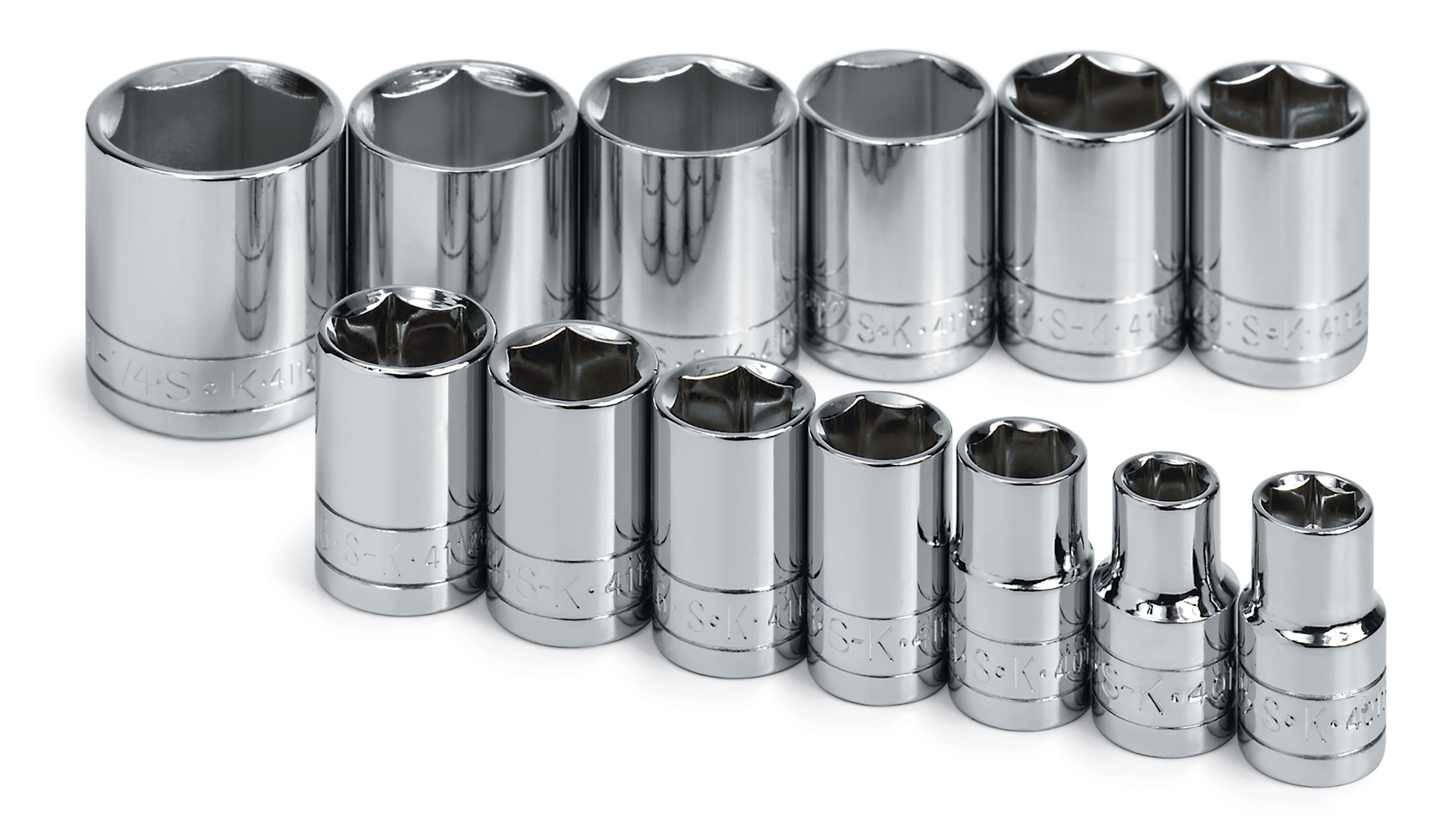 13-Piece 1/2-Inch Drive 6-Point Standard Fractional Socket Set - Perfect for Automotive Repairs, DIY Projects & Home Maintenance