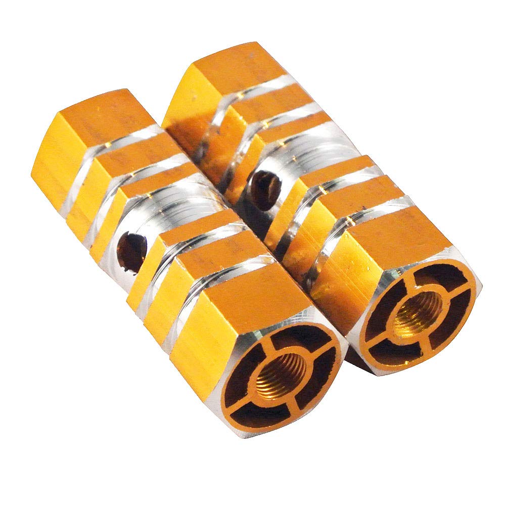 2Pcs Aluminum Alloy Bicycle Wheel Hex Axle Pedal Pegs - Mountain Bike, Road Bike, Folding Bike & City Bike Accessories - Perfect for Commuting, Off-Roading & Urban Cycling