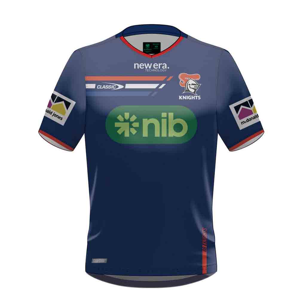 Newcastle Knights 2024 Youth Training T-Shirt - Breathable Performance Tee for Rugby Practice & Fan Support