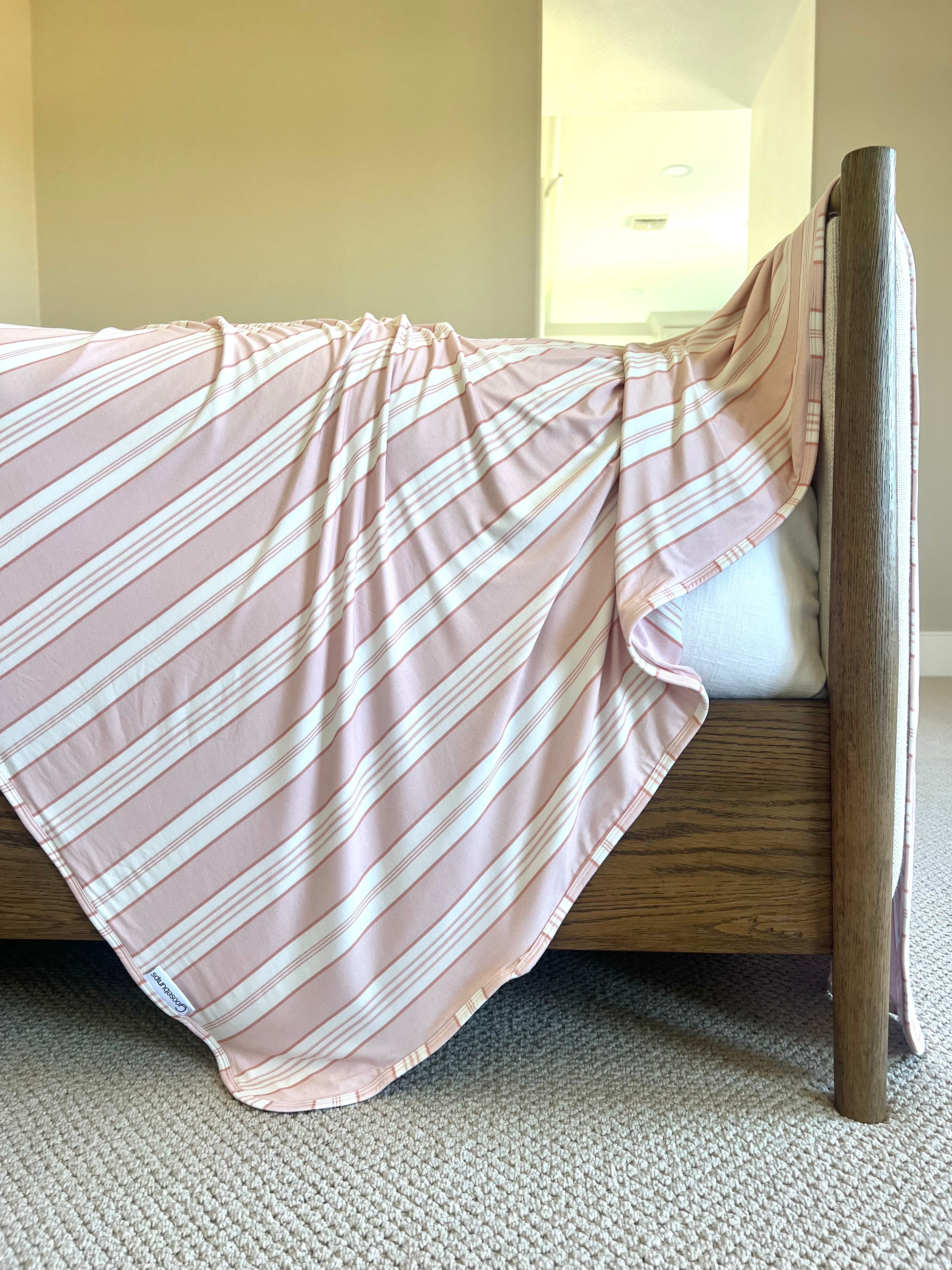 Stylish Pink and Mauve Striped Scarf - Soft & Lightweight Fashion Accessory for Women | Perfect for Fall, Winter, and Everyday Outfits