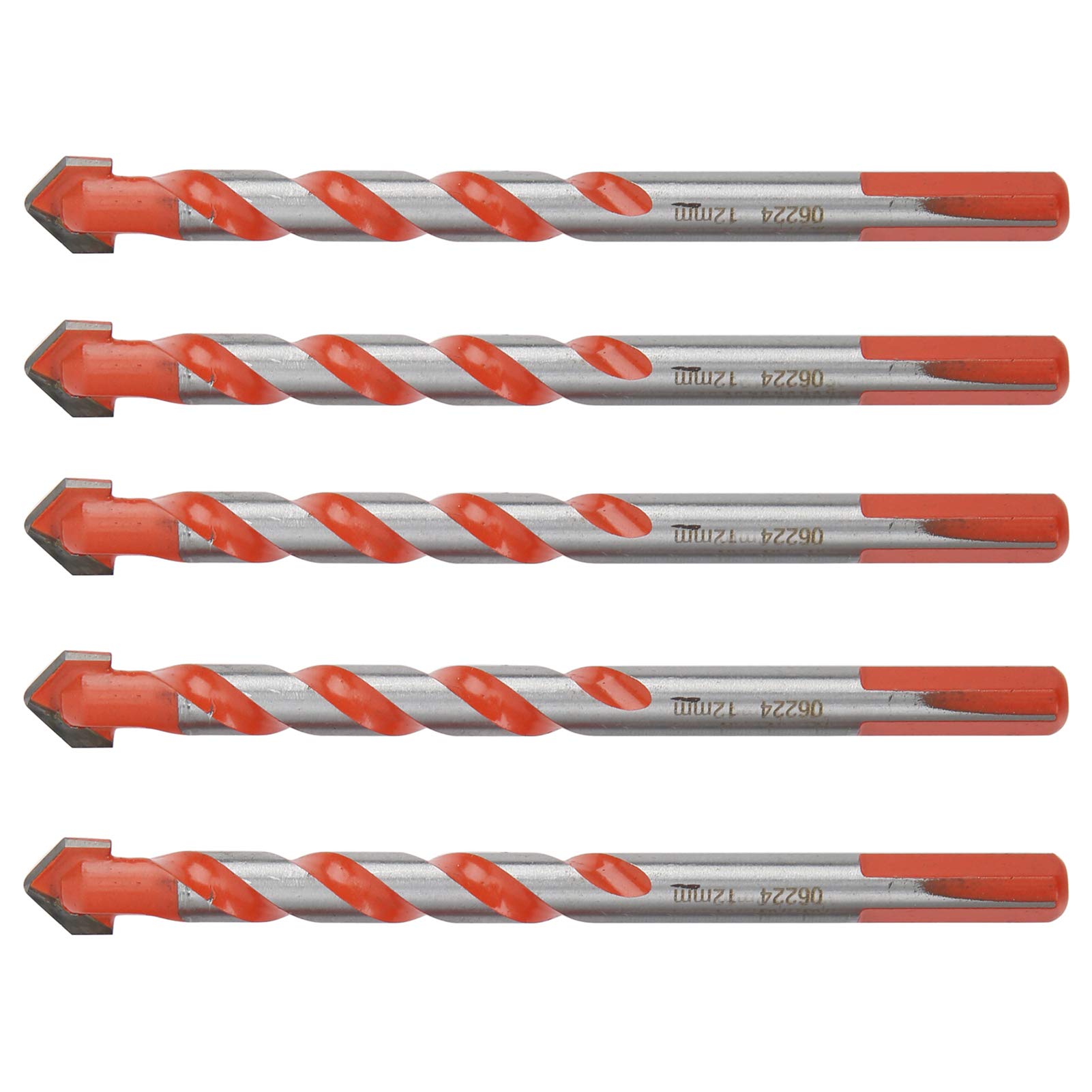 12mm Carbide Drill Bit Set - 5PCS High-Speed Steel Drill Bits for Electric & Impact Drills | Perfect for Metal, Wood & Plastic DIY Projects
