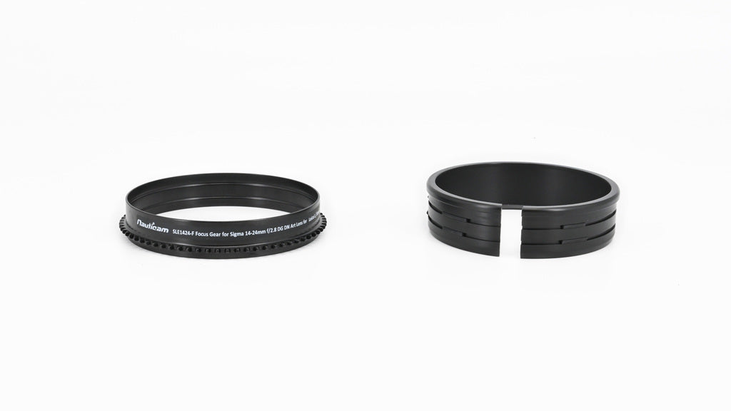 Nauticam SLE1424 F Focus Gear for Sigma 14-24mm f/2.8 DG DN Art Lens - Compatible with Leica L & Sony E Mount - Perfect for Underwater Photography and Videography