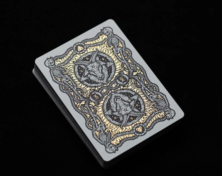 Premium 666 Dark Reserves Gold Foil Playing Cards - Luxury Poker Deck for Magic Tricks, Cardistry & Casino Night Games