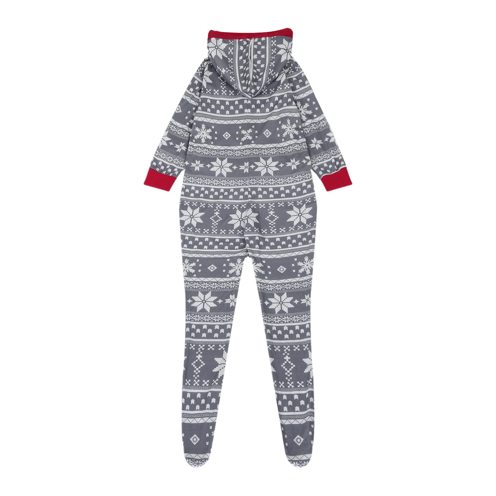 Women's Gray Cotton Graphic Jumpsuit Set - Fall & Summer Casual Romper with Short Sleeves - One Size Vacation Pajamas & Lounge Wear for Christmas, Beach & Nighttime Comfort