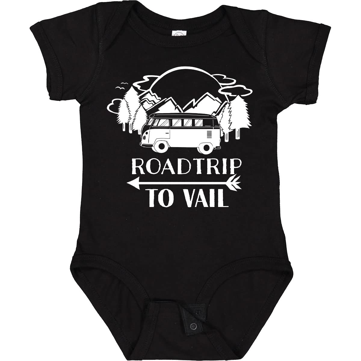 Inktastic Road Trip to Vail Baby Bodysuit - Cute Travel-Themed Onesie for Infants & Toddlers - Perfect for Family Vacations, Road Trips, and Outdoor Adventures