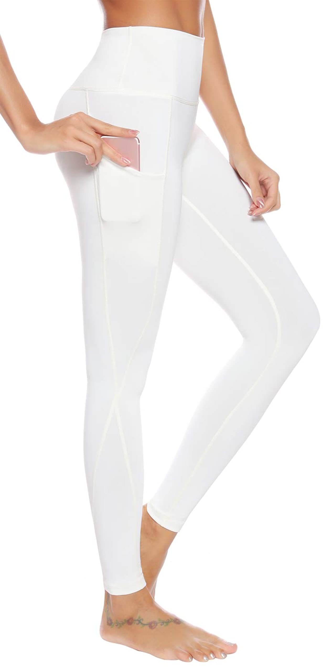 High Waisted Leggings with Pockets for Women - Stretchy Yoga Workout Pants, Buttery Soft & Comfortable - Perfect for Gym, Running, Yoga & Everyday Wear