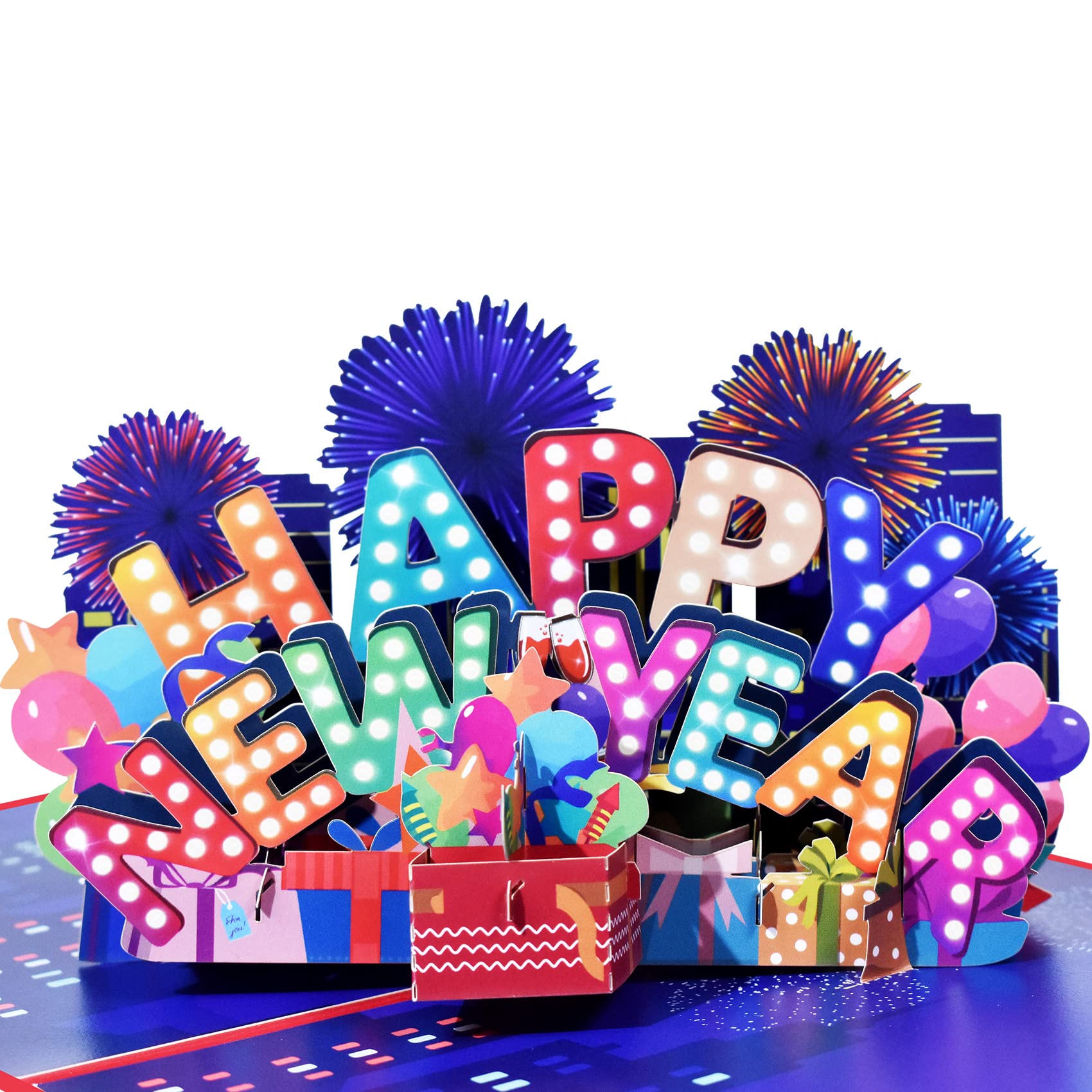 Magic Ants 3D Pop Up Greeting Card - Happy New Year, Birthday, Christmas & Holiday Cards | Handcrafted 3D Design for Festive Celebrations, Gifts & Special Occasions
