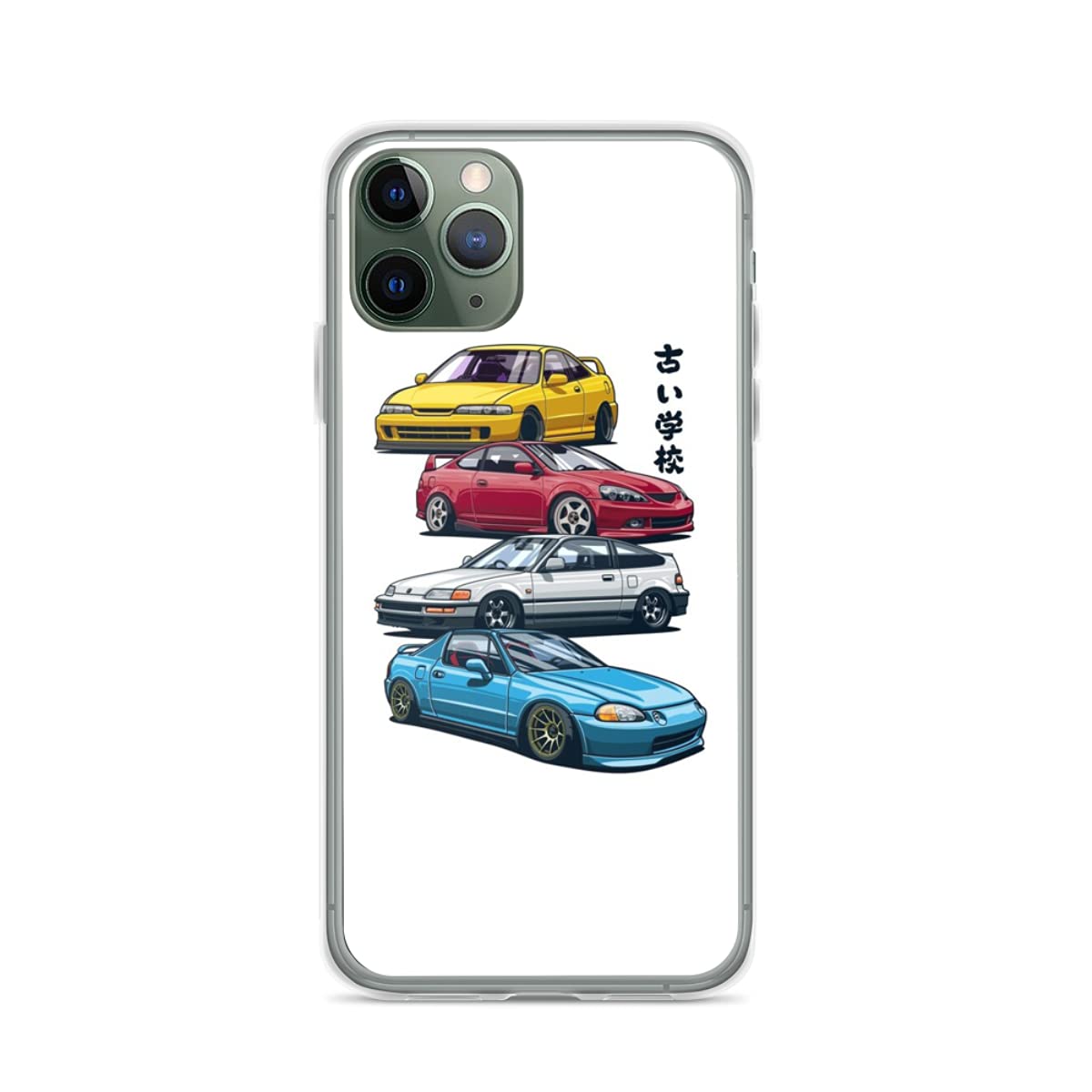 JDM Style Phone Case Compatible with iPhone 13/12/11/X/Xs/Xr/8/7/6/6s/Mini/Pro/Max/Plus & Samsung Galaxy Note/S9/S10/S20/Ultra/Plus - Perfect for Honda Civic/CRX/Integra Enthusiasts | Great for Daily Use, Car Meets & JDM Fan Gifts