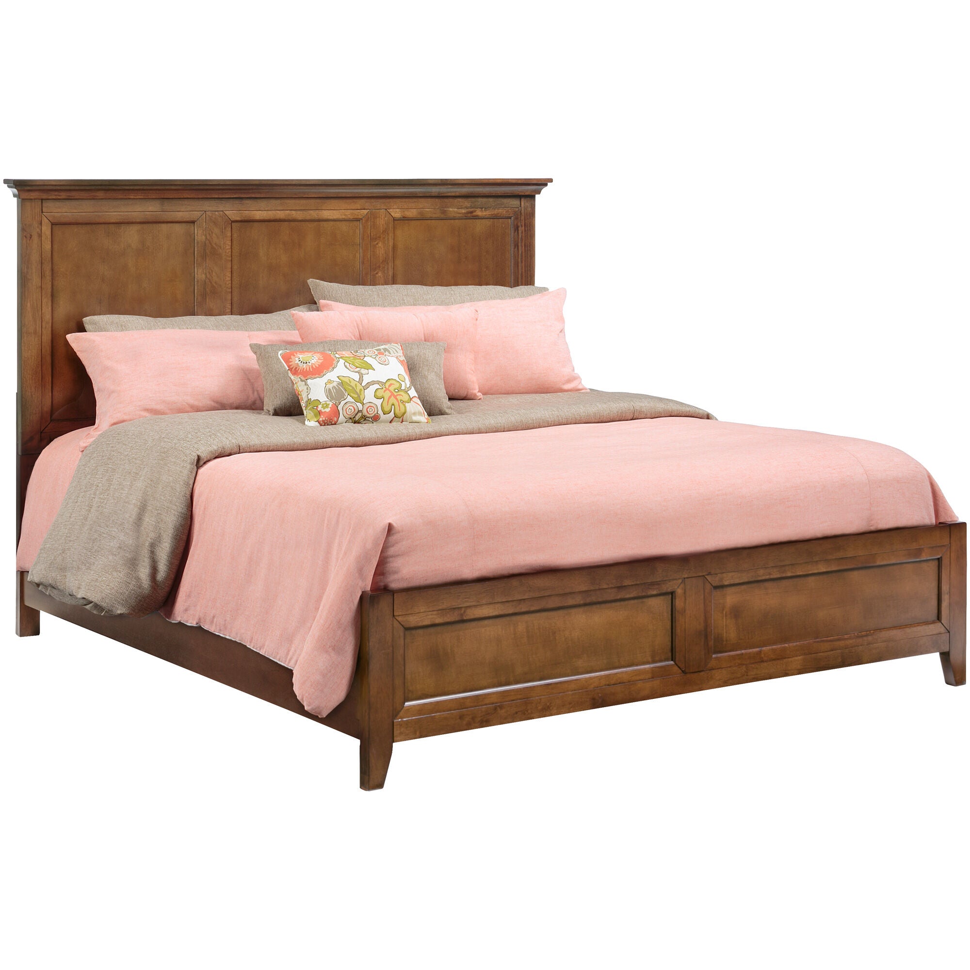 San Mateo Queen Size Bed Frame with Headboard - Modern Upholstered Platform Bed for Bedroom, Living Room, or Guest Room - Sturdy Metal Slats & Easy Assembly