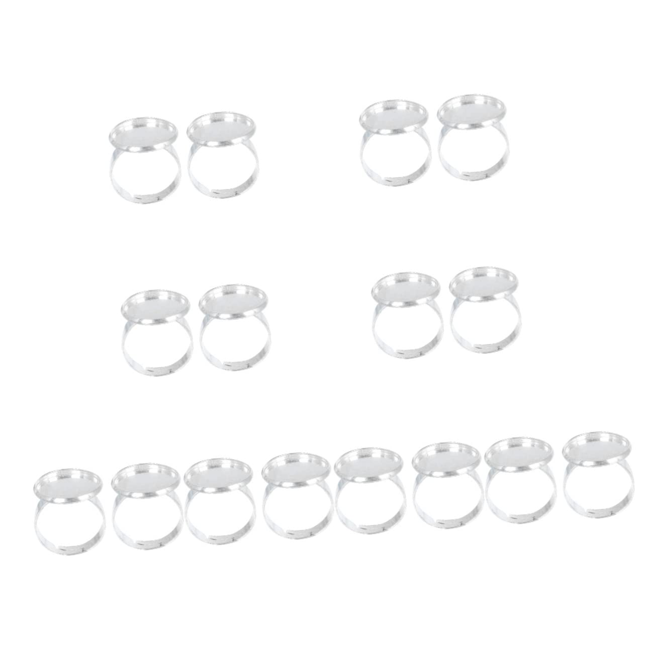 16 Pcs Minkissy Eyelash Extension Glue Rings - Lash Glue Holder & Nail Art Accessories for Professional Eyelash Extensions & Nail Plates | Perfect for Salon, Home Use & DIY Beauty (Black)