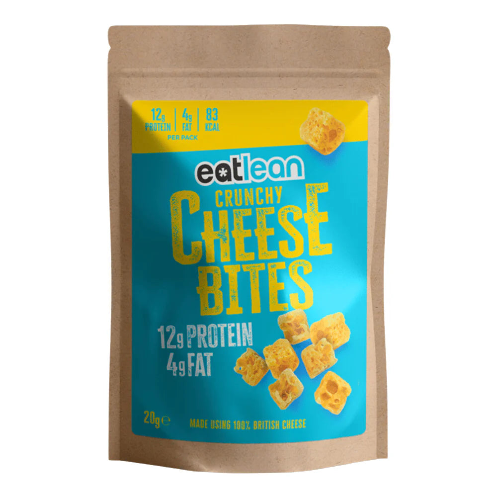 Eat Lean Cheese Bites 20g - High Protein Low Calorie Snack for Keto & Weight Loss | Perfect for Office, Gym & On-the-Go